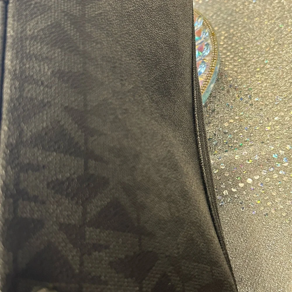 Michael Kors Black Logo Tote Bag with MK Charm